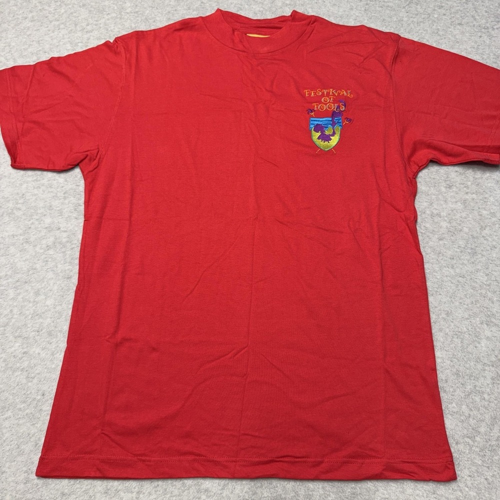 Vintage Disney Hunchback Notre Dame Shirt Mens L Red Festival Of Fools Tee 90s